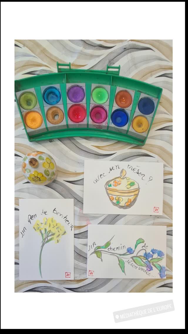 A la Médiathèque de l'Europe, les participants de mon atelier d'etegami traditionnel sont venus avec l'association Pass’âge, une structure intergénérationnelle rattachée au Centre Communal d’Action Sociale (CCAS) de Bussy-Saint-Georges. Une belle rencontre avec de belles personnalités. 
.
.
.

#etegami 
#culturejaponaise 
#workshop 
#sumi